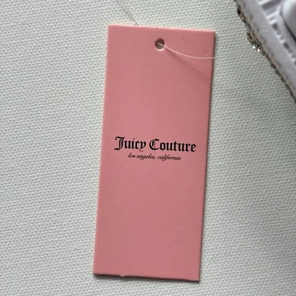 Juicy Couture Women's Yrie White Rhinestone Slides - Picture 12 of 13